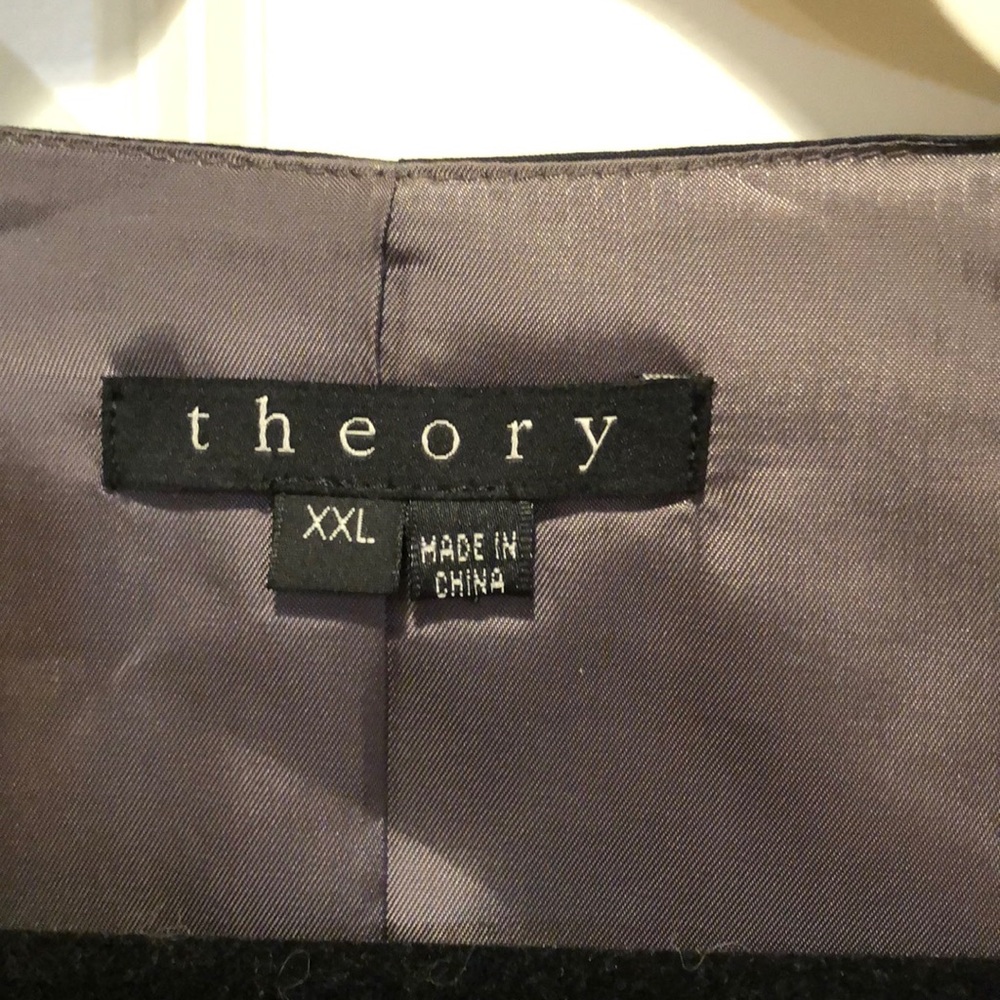 Theory Men’s Grey Wool Waist Coat / Vest- Size XXL (fits 46-48R) - Picture 5 of 8